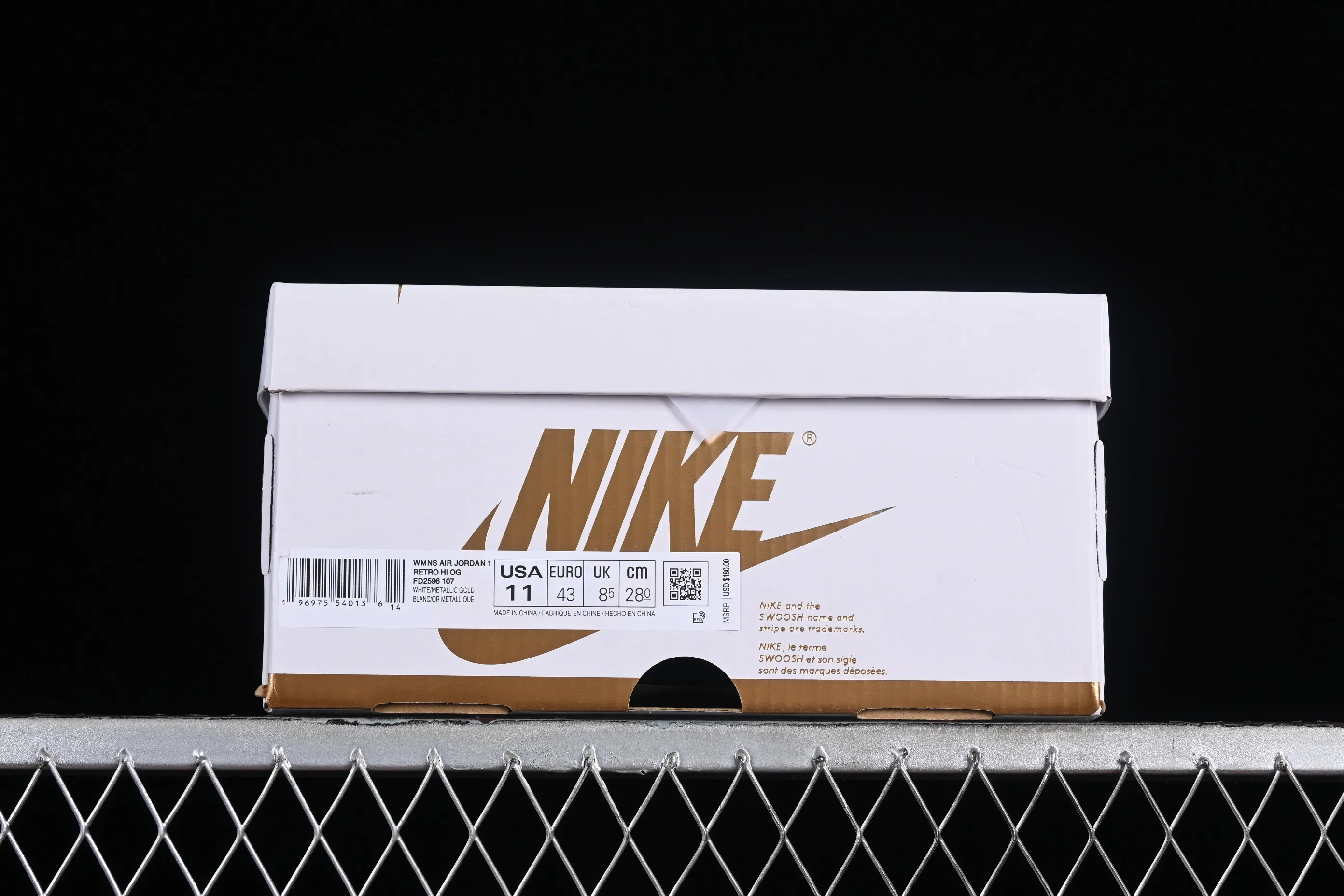 All categories Air Jordan Jordan series basketball shoes Air Jordan 1 High Air Jordan 1 High OG "Metallic Gold" AJ1 Joe 1 luxury platinum high-top basketball shoes FD2596-107